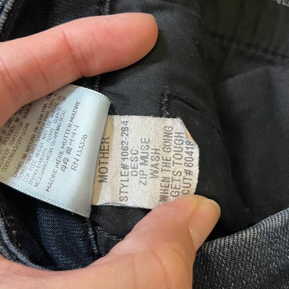 Mother Zip Muse When The Going Gets Tough Jeans - Women's Size 28 - Dark Blue - Picture 7 of 13